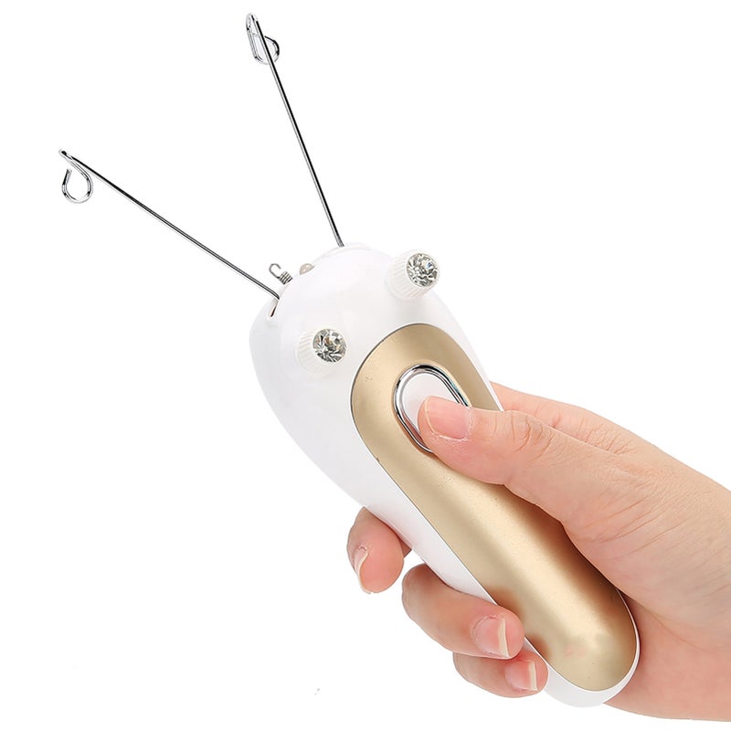 Electric Threading Epilator Physical Threader Hair Remover for Face Arm Leg UsePink - Image 1