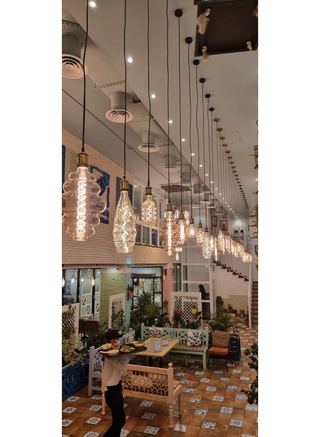 UCANDLE Filament Ceiling Light Decor Grey - Image 3