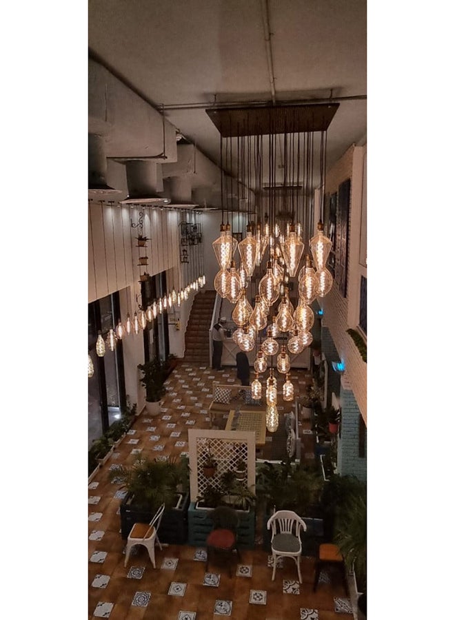 UCANDLE Filament Ceiling Light Decor Grey - Image 2