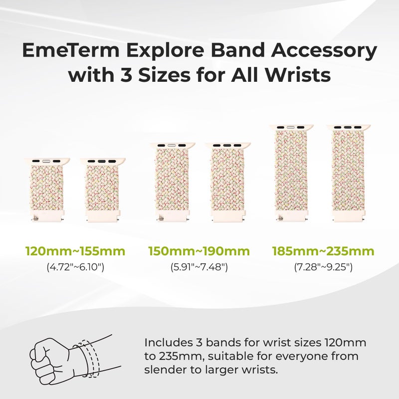 EmeTerm Explore Bands Compatible with Apple Watch (42/44/45/49mm, Starlight) - Image 3