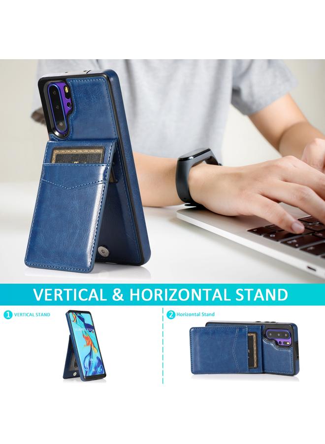 The Bros Phone Case For Huawei P30 Pro Solid Color PC + TPU Protective Phone Case with Holder & Card Slots - Image 4