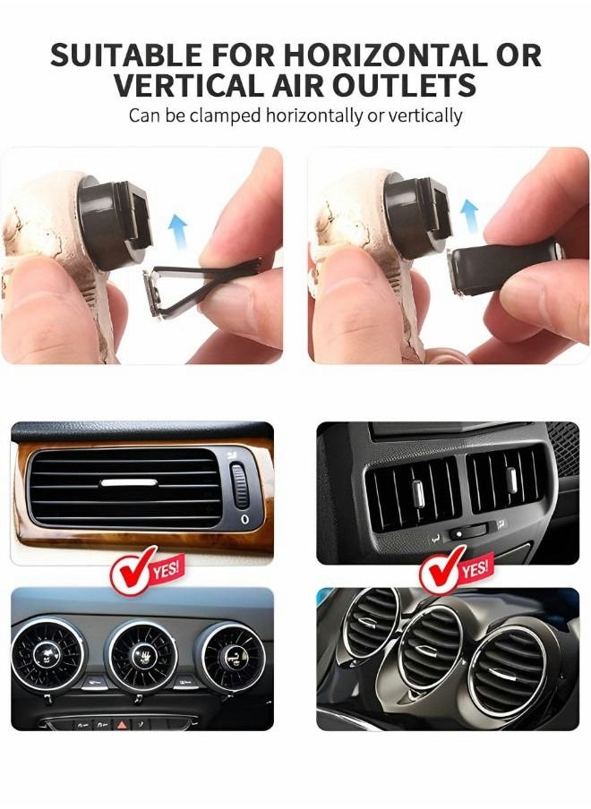 GROIC 3 Packs Car Air Freshener Clips,Car aromatherapy,Skull Car Accessories,Car Vent Decoration, Skull Car Interior Accessories,Creative Vehicle Supplies  - Image 2