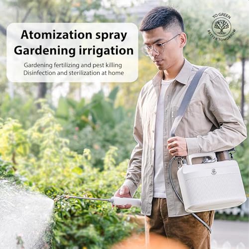 Yo Green Elite Pro 5 Liter Electric Sprayer Bottle, Automatic Watering of Indoor/Outdoor Plants, Rechargeable, Power Sprayer with Adjustable Spout for Garden, Fertilizing, Cleaning - Image 5