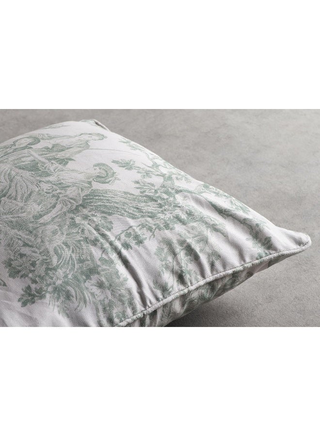Maison d' Hermine Maison d Hermine Decorative Pillow Covers 20x20 Inch Square 100 Cotton Throw Pillow Covers with Invisible Zipper for Living Room Couch Chair Sofas Bedroom Home The Miller  Antique Green  - Image 5