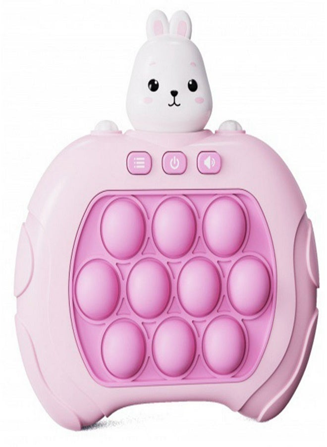 Rabbit Fast Push Game, Cute Anime Pop Fidget Light Up Bubble Handheld Game Toys Electronic Quick Push Game Fidget Sensory Toys Great Birthday Gift For Boys Girls