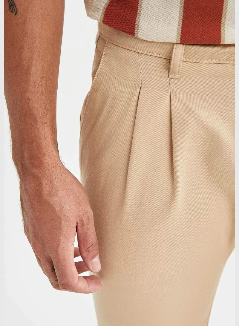 DeFacto Regular Fit Straight Leg Trousers