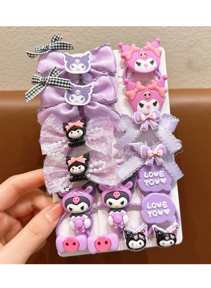 Sanrio Kuromi Children's Rubber Band for Girls Does not Hurt Hair and Has Good Elasticity - Image 1