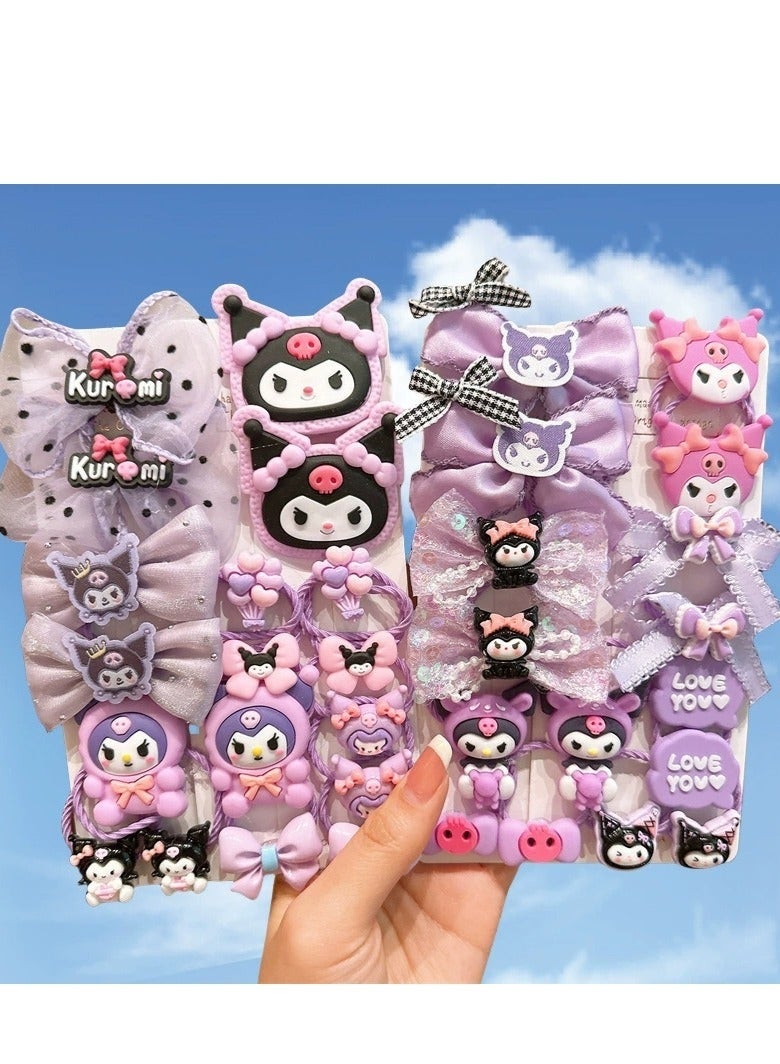 Sanrio Kuromi Children's Rubber Band for Girls Does not Hurt Hair and Has Good Elasticity - Image 2