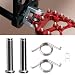 URLWALL Dirt Bike Foot Pegs Springs Pedal Bolt Kit for Sur Ron Light Bee XS Segway X160X260 Stainless Steel Antirust Durable Footrests Springs Bolt Screw Left RightFor Foot Pegs - Image 2
