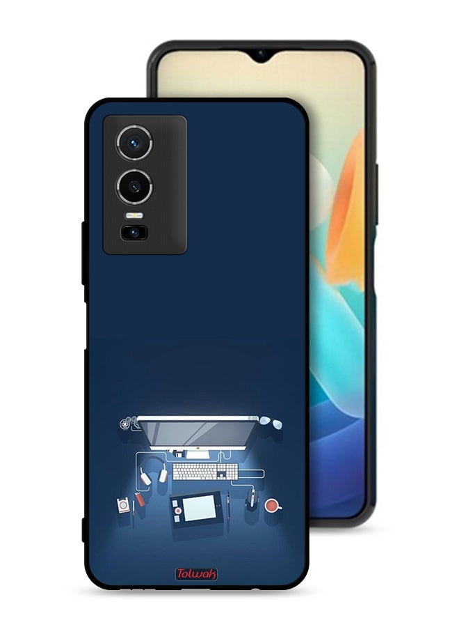 Tolwak Vivo Y76 5G Protective Case Cover Computer Desk Art - Image 1