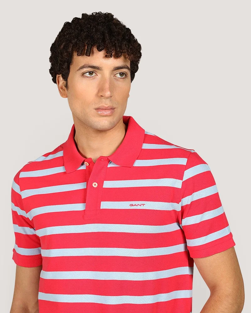 GANT  Striped Short Sleeve Polo Shirt for Men | Best Price UAE