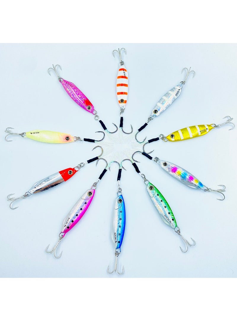 oakura Kaiju White Tiger Jig - 40G Weights, Extra Sharp Bkk Hook, 10 Mesmerizing Colors - Lightweight Gear For Epic Fishing Adventures  - Image 3