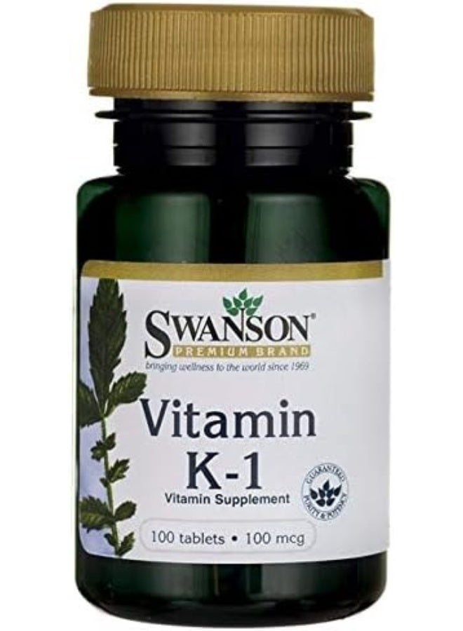 SWANSON Vitamin K1 Supplement 100 mcg for Bone Health - Image 2