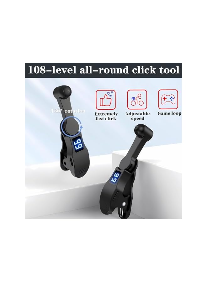 S-TOP Auto Clicker For Smart Phone, Phone Screen Tapper Apps Video Live Streaming Gadget Fast Click Simulation Finger Continuous Broadcasts Likes, Games, Shopping, Reward Tasks - Image 4
