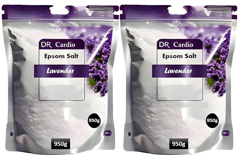 Dr Cardio Epsom Bath Salt for Foot and Body Pain Relief Muscle Pain Stress Relief 19kg Lavender - Image 1