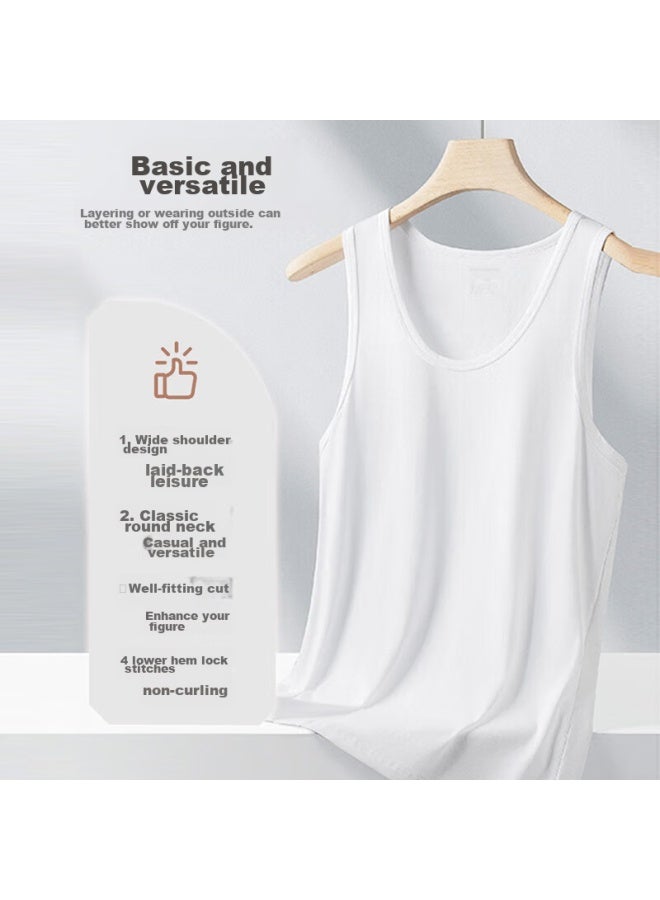 Your Sun Yiershuang Men's Ribbed Pure Cotton Sports Tank Top Undershirt - Image 4