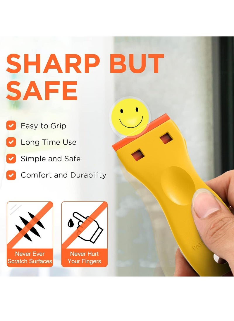 Oasisgalore 2-Pack Plastic Razor Blade Scrapers with 100 Blades for Window Floor No-Scratch Paint, Sticker & Vinyl Removal  - Image 2