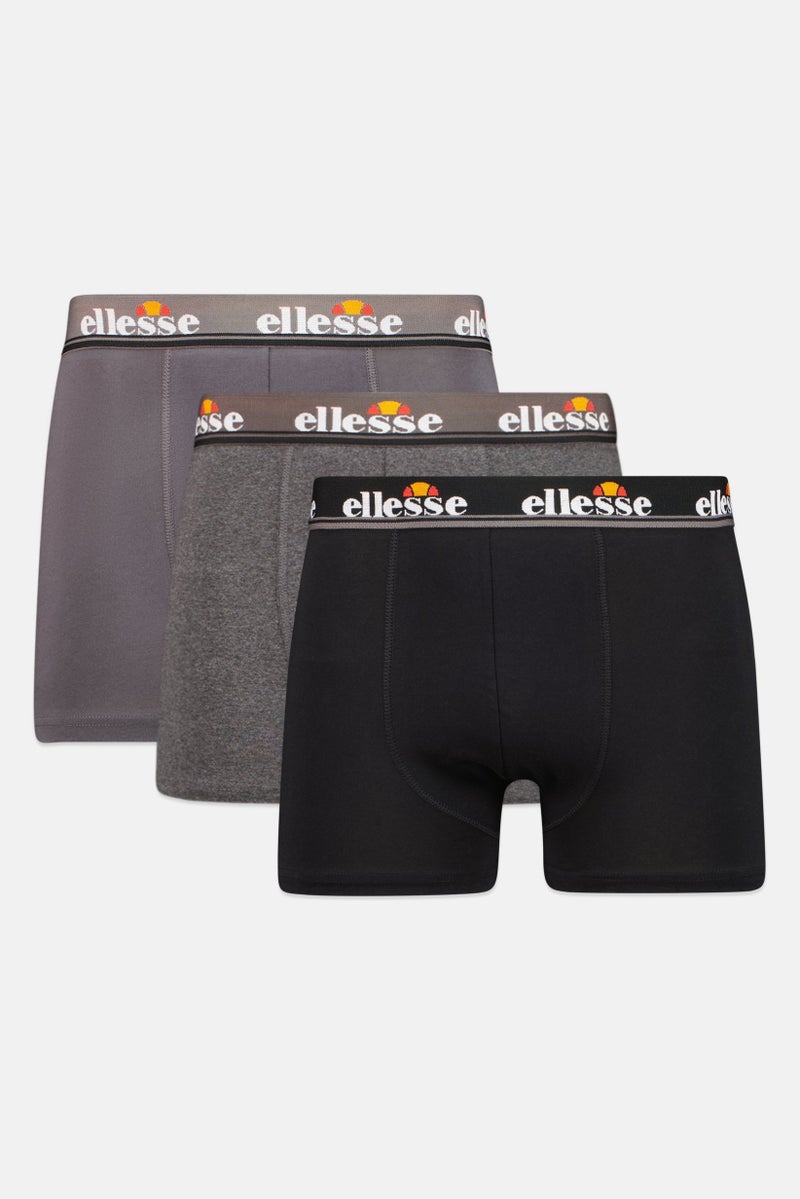Ellesse Men 3 Pieces Brand Logo Boxers, Multicolor - Image 1