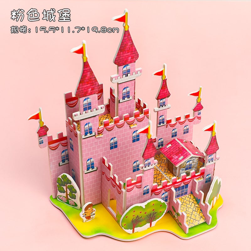 3D Stereo Jigsaw Card Student Diy Handmade Assembled Picture Children'S Early Education Puzzle Puzzle Stall Large Spliced Picture - Image 1