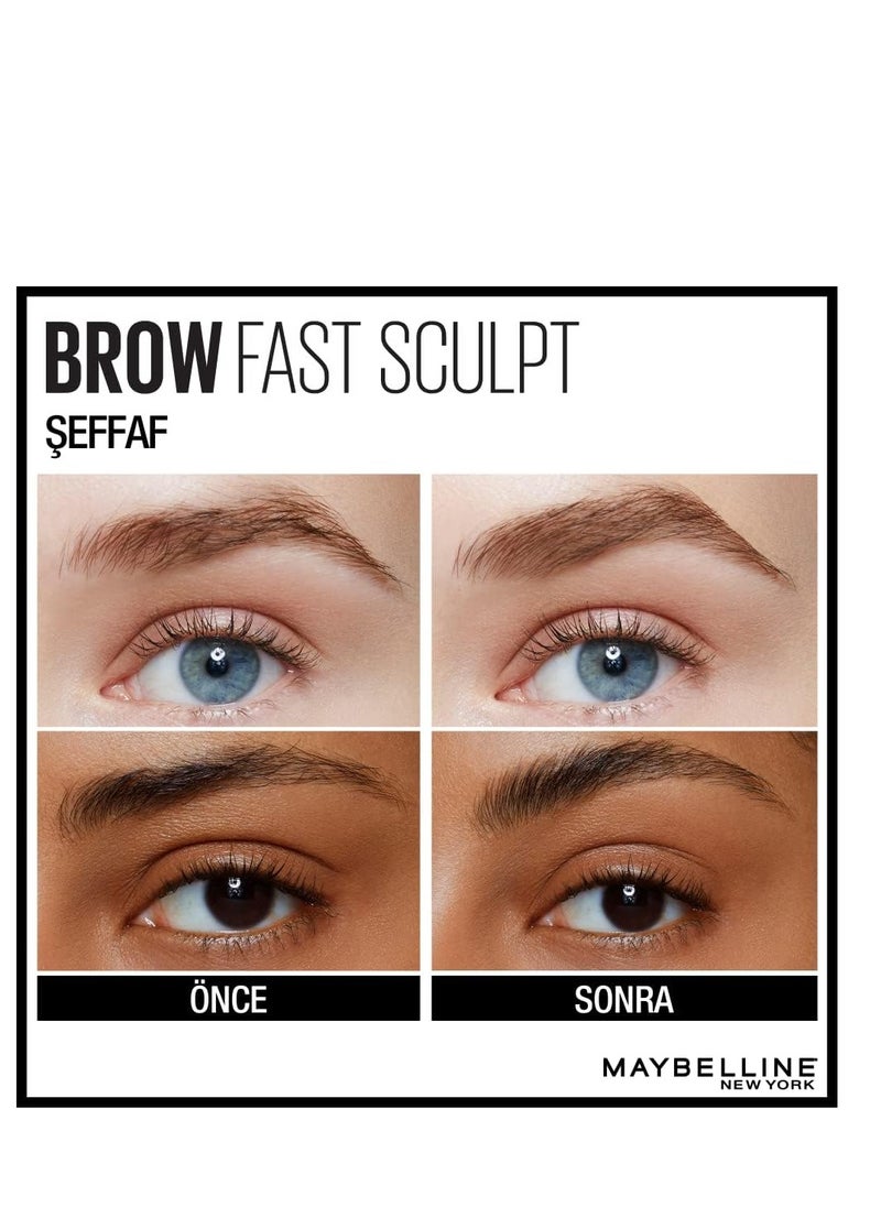 MAYBELLINE NEW YORK - Maybelline New York Brow Fast Sculpt Eyebrow Mascara - 10 Clear - Image 1