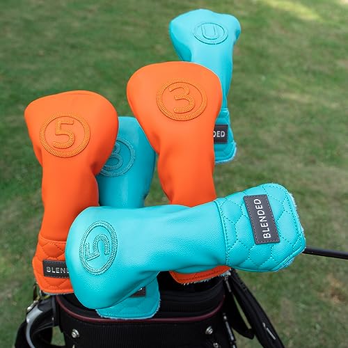 BAIRBRE Golf Club Head Covers Driver Covers Fariway Wood Covers Hybrid Head Covers 3 Wood Headcover Leather Golf Headcover with Number Tag for Scotty Cameron Odyssey Taylormade BlueFR 3 - Image 3