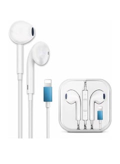 Earbuds Headphones with Lightning Connector, [MFi Certified] Wired in-Ear Earphones with Microphone and Volume Control Compatible with iPhone 13/12/11 Pro Max/XS Max/X/8 Plus/7 - White