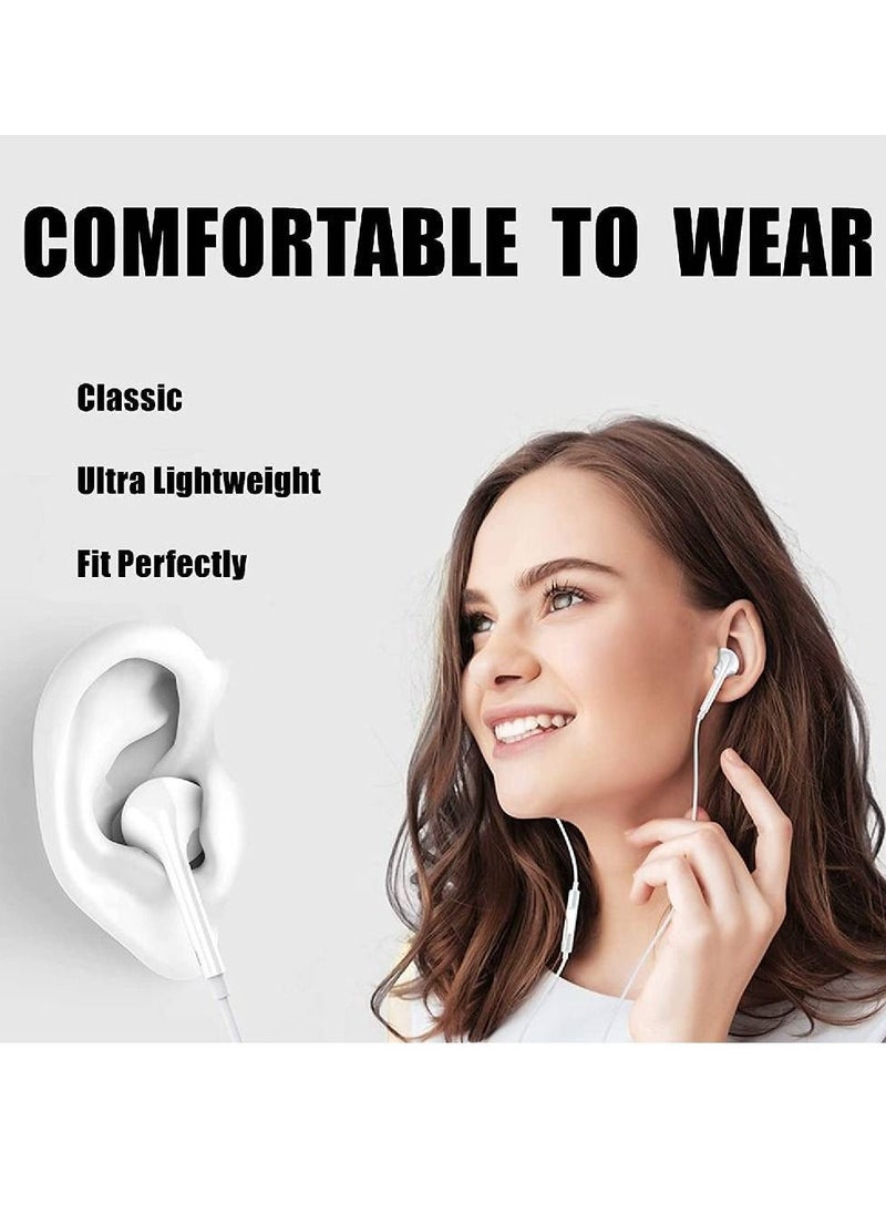 GENNEXT - Earbuds Headphones with Lightning Connector, [MFi Certified] Wired in-Ear Earphones with Microphone and Volume Control Compatible with iPhone 13/12/11 Pro Max/XS Max/X/8 Plus/7 - White - Image 1