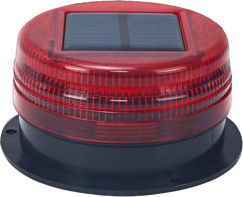 Led Warning, Night Safety, Abs Material, Light for Construction Vehicles, High-Efficiency Monocrystalline, Solar, in Orange, Red, Blue, Green, 12 X 12 X 6.5 Cm - Image 1