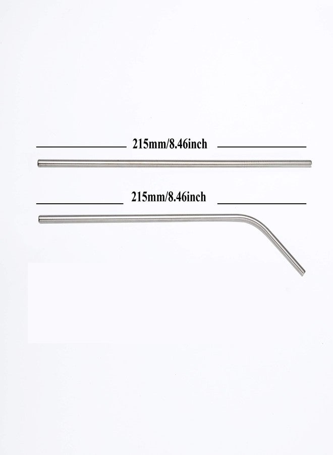 Sunwinc 200 Pack Bent Metal Straws,8.5Inch Reusable Drinking Stainless Steel Straws For Wholesale for 20oz Tumblers Yeti Cups Travel Mugs,Eco-Friendly Dishwasher Safe (200Pack Bent-Silver 8.5") - Image 2