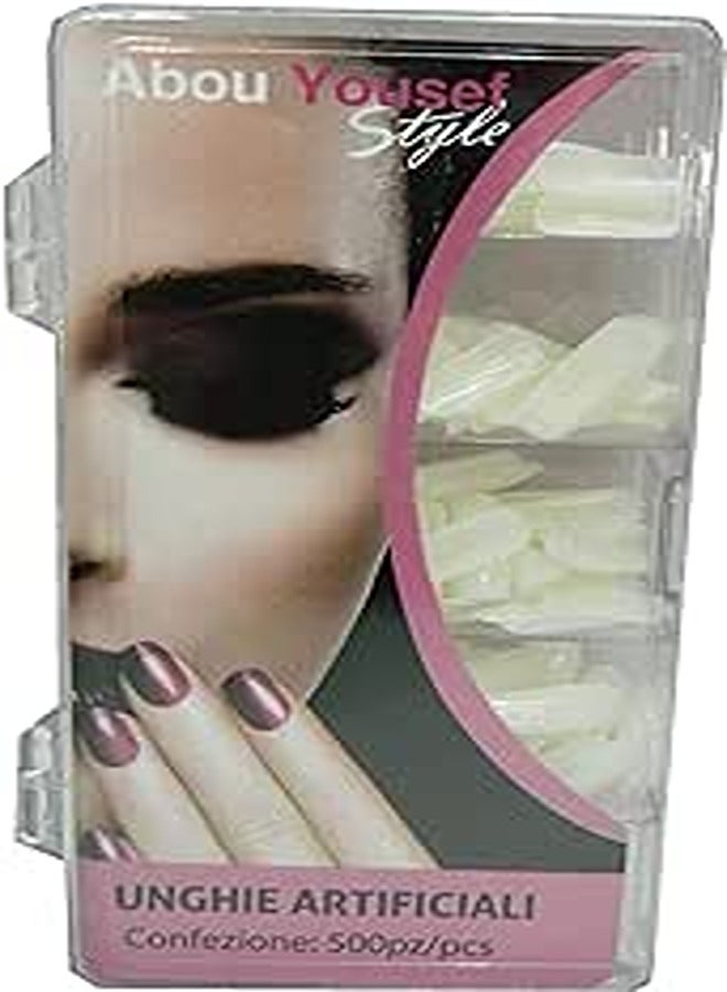 Set of nails 500 pieces Zafer color white