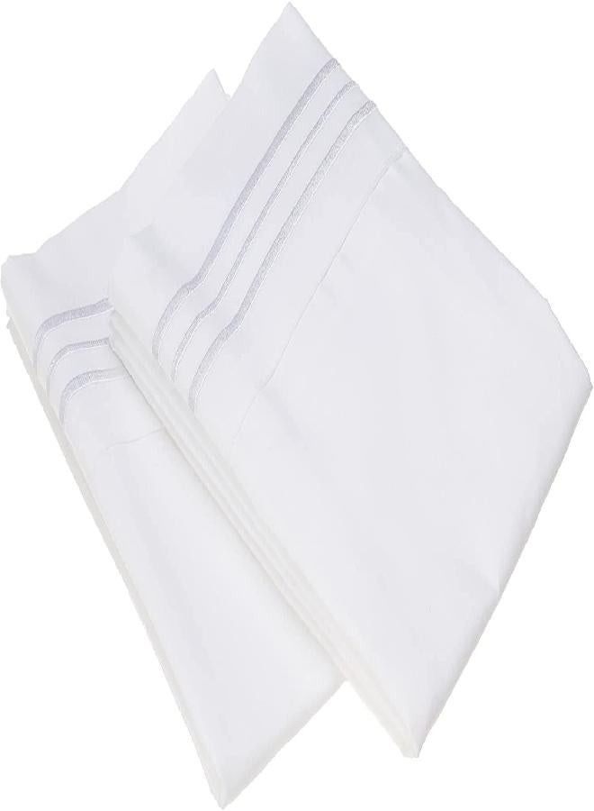 CELINE LINEN Celine Linen Hospitality Special Treatment Construction Luxurious Ultra Soft 2-Piece Pillowcases, Standard Size, White  - Image 1