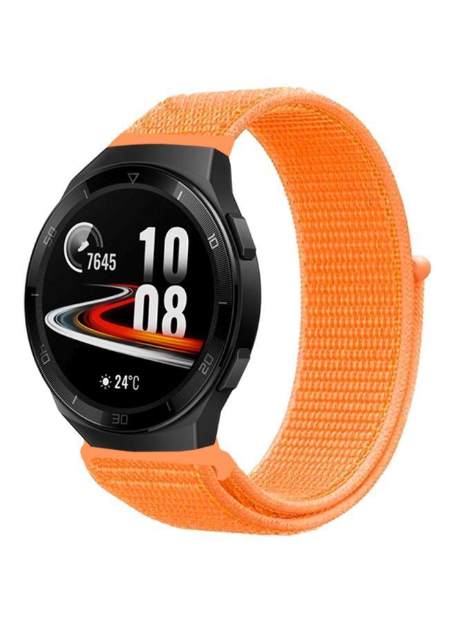 NIBEMINENT Replacement Band For Huawei Watch GT 2e 46mm Papaya Orange - Image 1