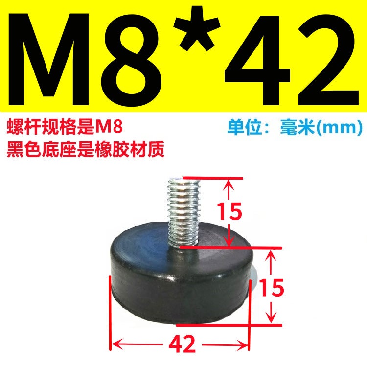 Shock Absorption Cushion With Screw Foot Pad With Screw Rubber Machine Foot Support Foot Shock Absorption Foot Pad Adjustment Foot - Image 1