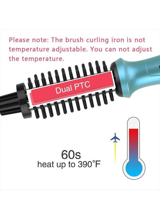 PHOEBE مكواة تجعيد صغيرة فويبي 3/4 بوصة ذات جهد مزدوج مع فرشاة سيراميك تورمالين أيوني ساخن مع حقيبة سفر لأوروبا، احترافية، للسفر للشعر القصير - Image 3