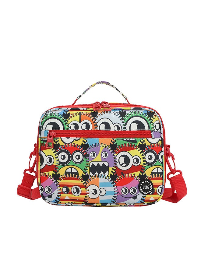 CUBS Eyes Print Waterproof lunch bag with removable shoulder strap carrying your favorite meals to school, work or while traveling - Image 1