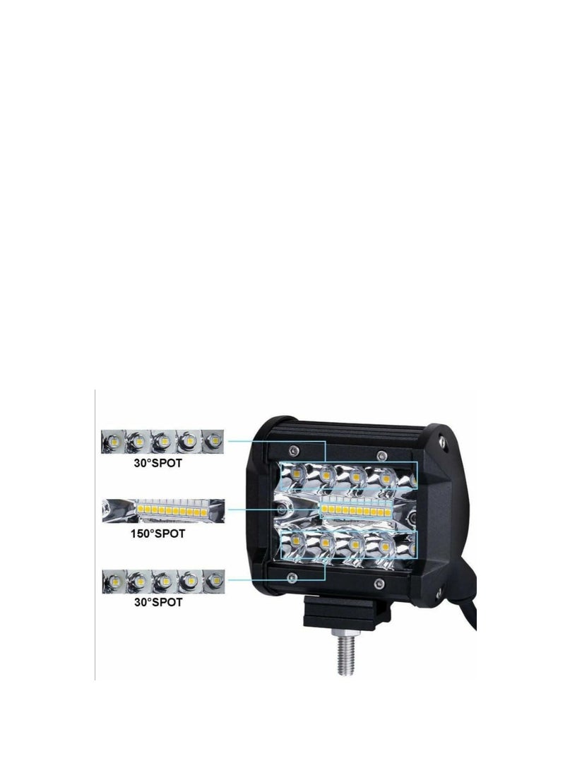فانوس LED مربع صغير الحجم 10 مصابيح LED 12 فولت 50 وات LED عالي الجودة ومتين IP67 - Image 1