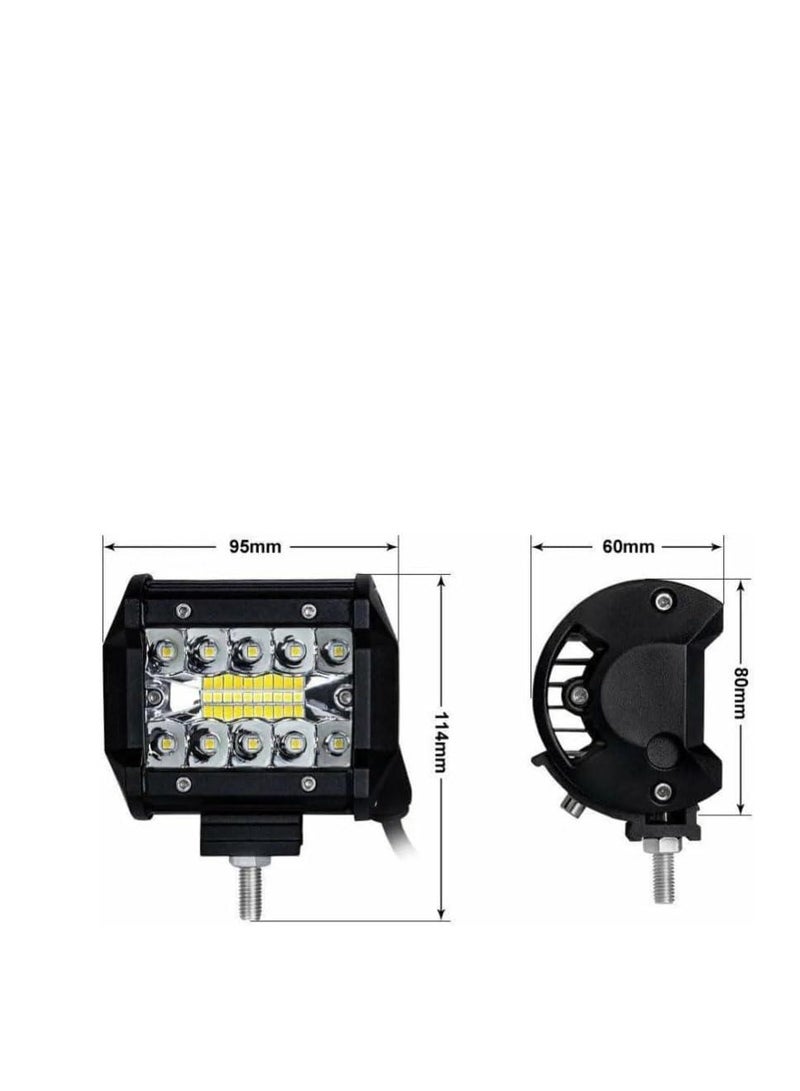 فانوس LED مربع صغير الحجم 10 مصابيح LED 12 فولت 50 وات LED عالي الجودة ومتين IP67 - Image 2