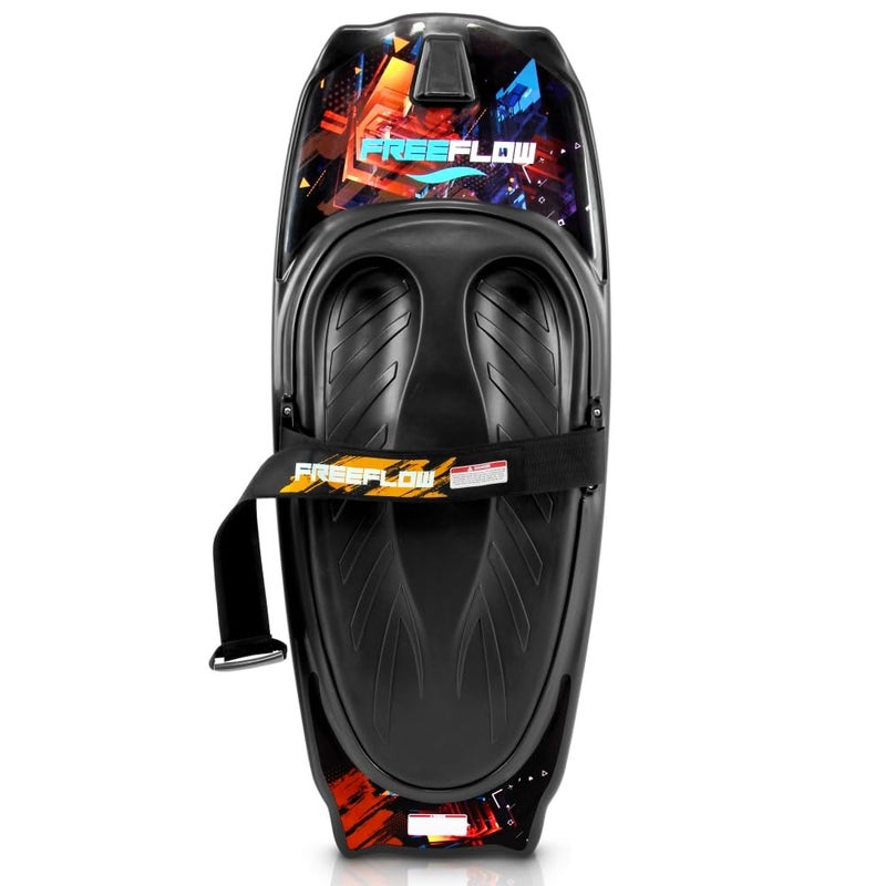 SereneLife SereneLife Water Sport Kneeboard with Hook for Kids & Adults, Kneeboard with Strap for Boating, Waterboarding, Kneeling Boogie Boarding, Knee Surfing, (SLKB20), Black, 50.0’’ x 20.0’’ x 4.5’’ - Image 1