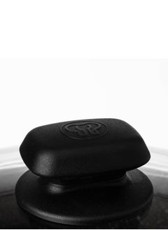 Korkmaz Flat Korkmaz granite frying pan with glass lid size 28 * 7.5 cm  - Image 3