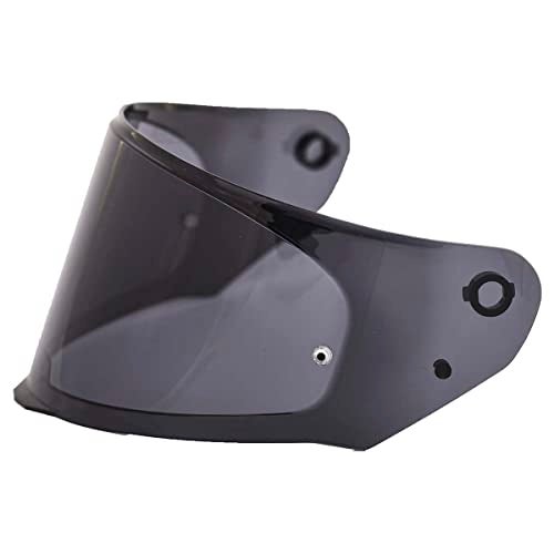 LS2 Assault/Rapid/Stream Outer Face Shield Street Motorcycle Helmet Accessories - Dark Smoke/One Size - Image 3