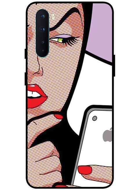 Protective Case Cover For OnePlus Nord Smart Series Printed Protective Case Cover for OnePlus Nord Girl Using Mobile