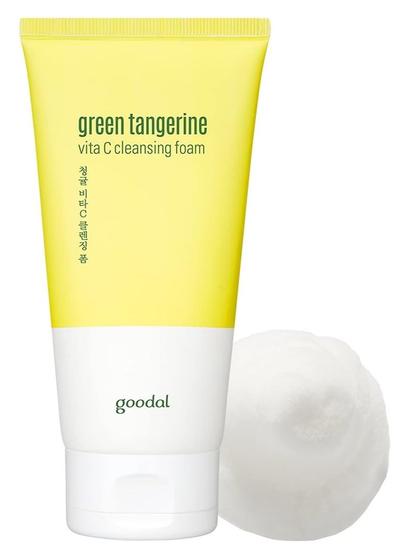GOODAL Green Tangerine Vitamin C Cleansing Foam,Made in Korea ,5.07fl.oz,150ml - Image 1