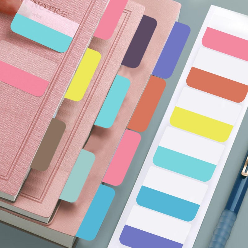 AccEncyc 240Pcs Colored Index Tab 1.8"x1" Large Book Sticky Tabs 12 Colors Repositionable Page Tabs Flags Page Markers Labels for Notebooks, Filing, Classification - Image 4