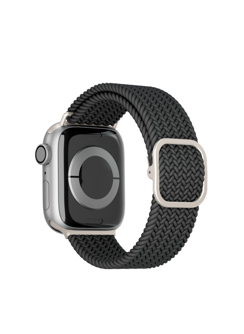 LEVELO - Crisben Watch Strap for Apple Watch 45/44/42mm - Black - Image 1
