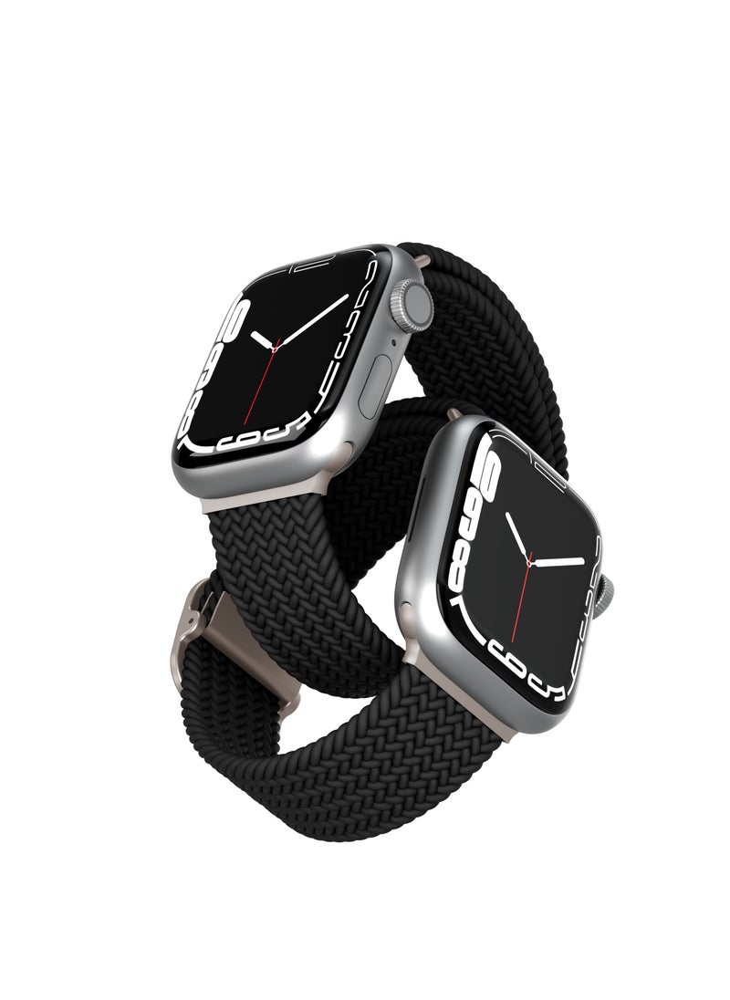 LEVELO - Crisben Watch Strap for Apple Watch 45/44/42mm - Black - Image 1