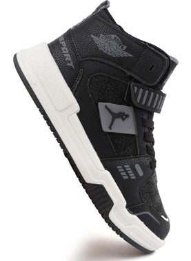 Cool King Flt Black Velcro Basketball Boys Sneakers  - Image 2