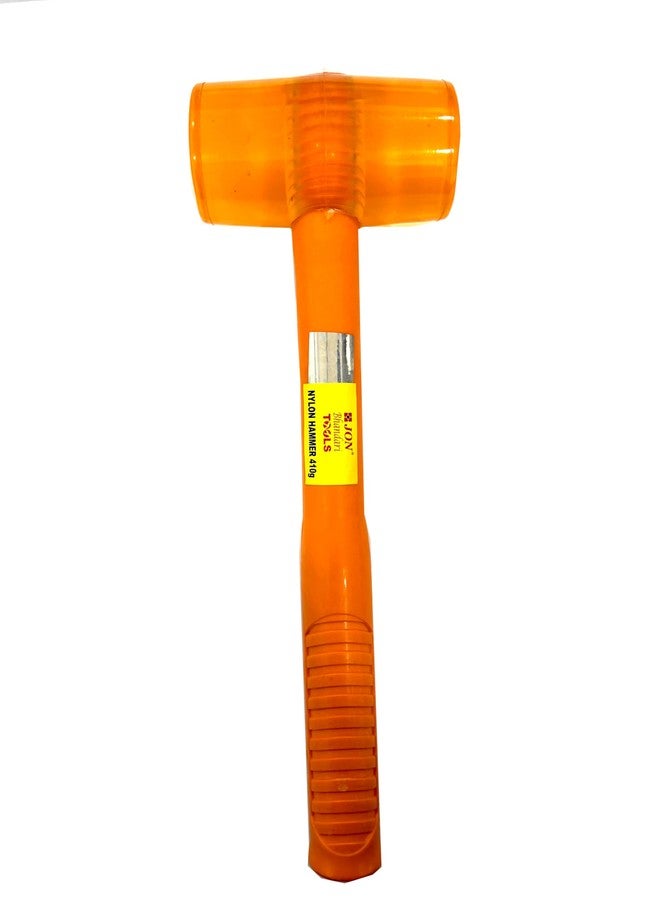 Jon Bhandari Tools 410g Nylon Hammer - Non-Marring Soft Face Hammer with 50mm Head for Automotive, Woodworking, Metal Assembly & DIY - Durable, Shock Resistant, High-Visibility Design - Image 4