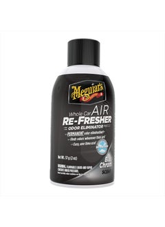 Meguiars Whole Car Air Re-Fresher Odor Eliminator Mist, Black Chrome Scent - Car Odor Remover & Car Air Freshener to Eliminate Bad Odors - 2 Oz Aerosol  - Image 4