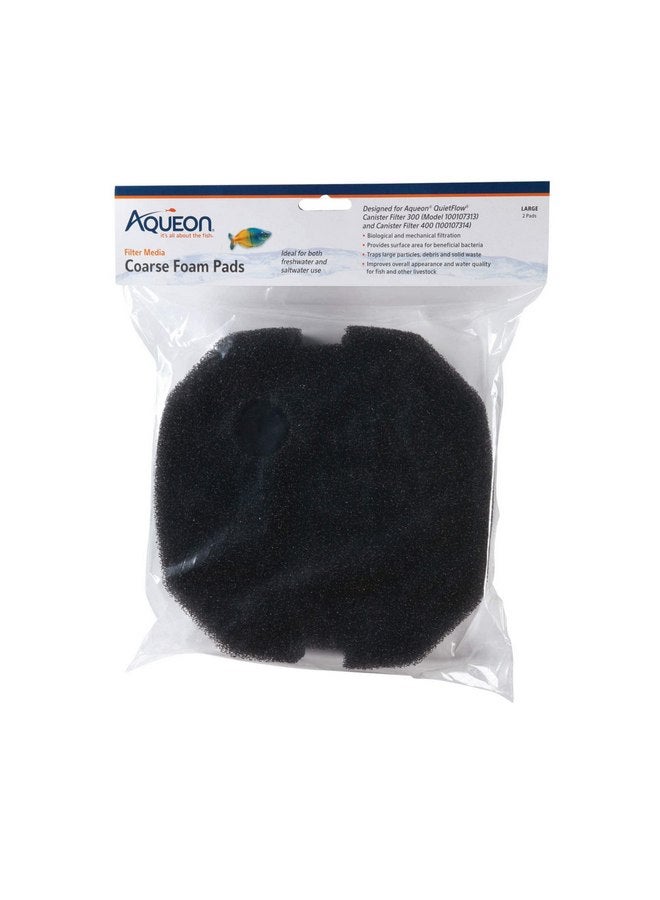 Aqueon QuietFlow Coarse Foam Pad, Medium/Large, Pack of 2 - Image 1
