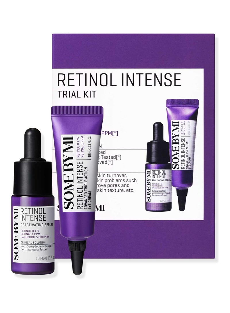 Some By Mi Retinol Intense Trial Kit (Retinol Eye Cream 10ml + Retinol Serum 10ml) 20 mlml - Image 1